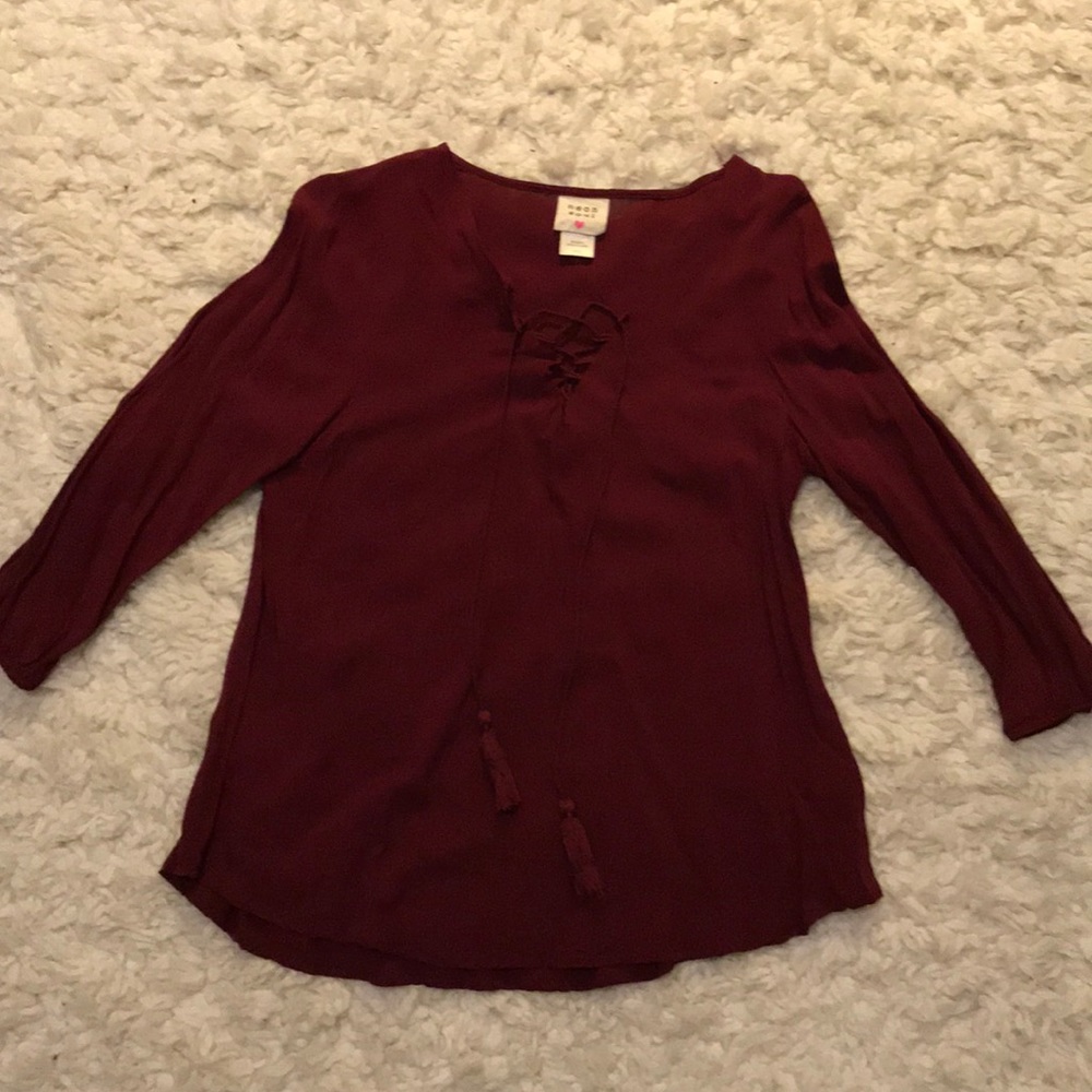 Maroon blouse